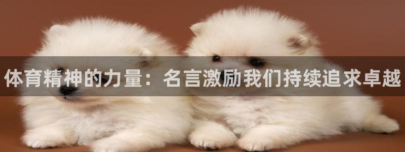 欧亿体育官方平台体育：体育精神的力量：名言激励我们持