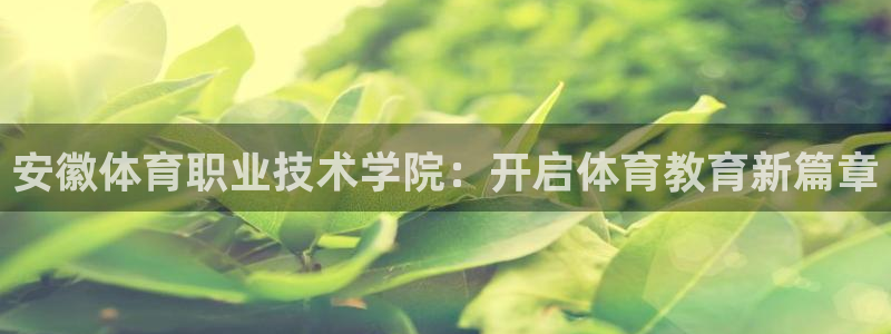 oe欧亿官方网站：安徽体育职业技术学
